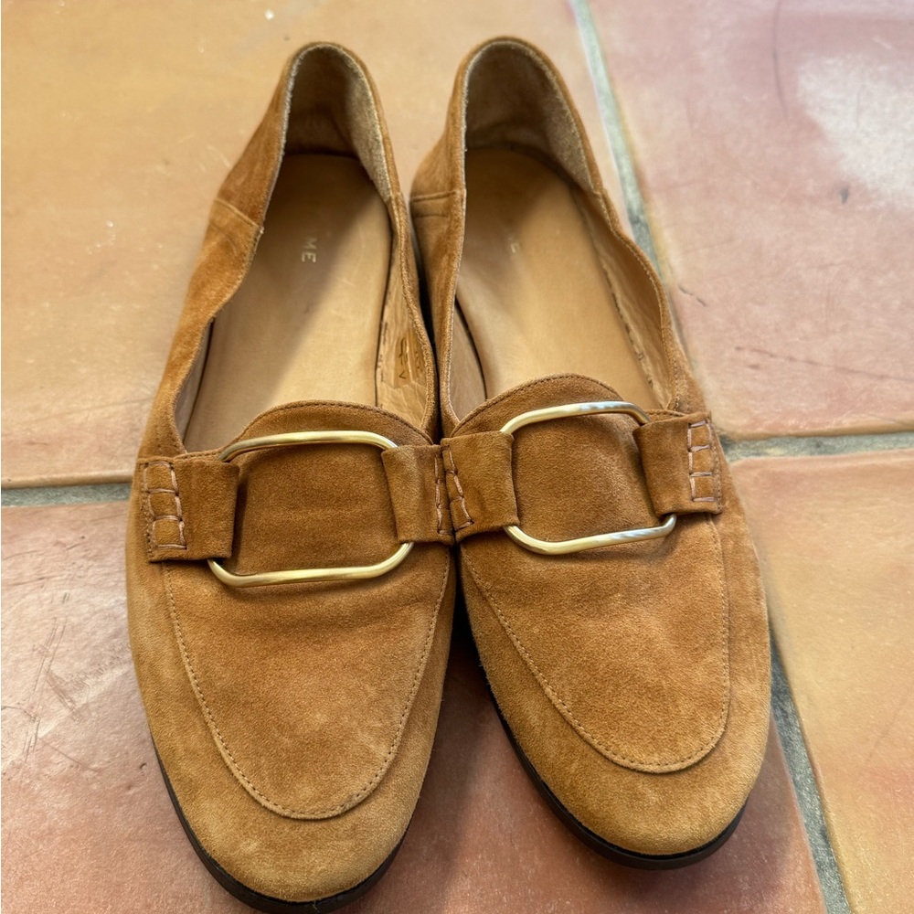Frame Denim Tan Suede Loafers